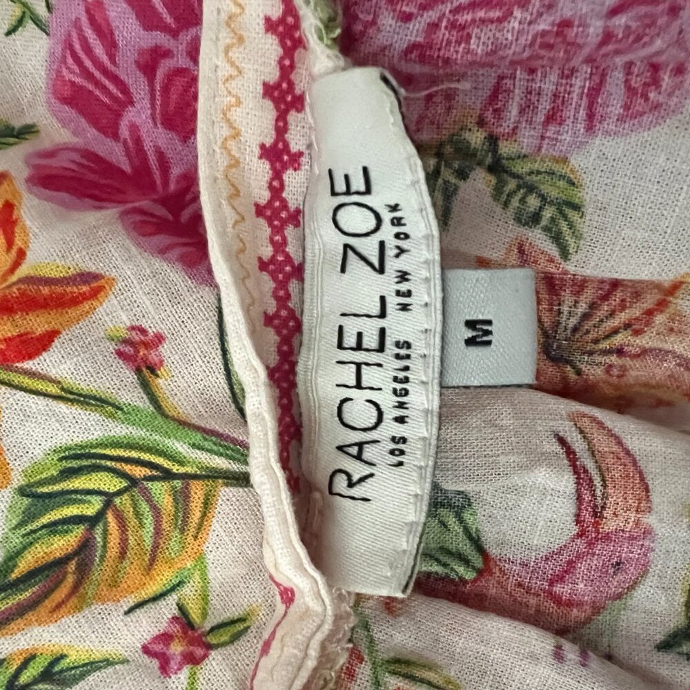 Rachel Zoe Floral Linen Top - Picture 5 of 7